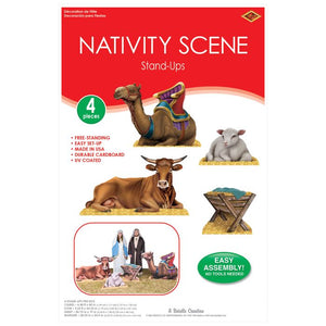 Beistle Bulk Nativity Scene Stand-Ups - 16 Pack