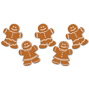 Christmas Mini Gingerbread Cutouts - Bulk 240 Pack