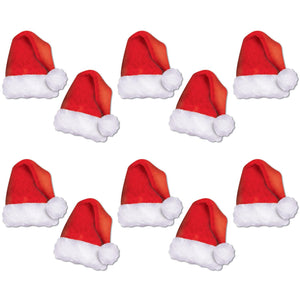 Christmas Mini Santa Hat Cutouts - Bulk 120 Pack