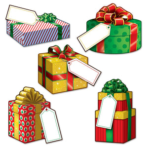 Mini Christmas Gift Cutouts - Bulk 240 Pack