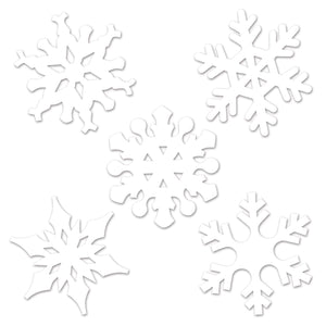 Christmas Mini Snowflake Cutouts - Bulk 240 Pack