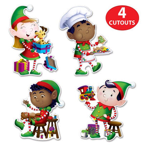 Beistle Bulk Elves Cutout Decorations - 48 Pack