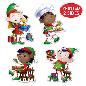 Beistle Bulk Elves Cutout Decorations - 48 Pack