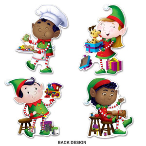 Beistle Bulk Elves Cutout Decorations - 48 Pack