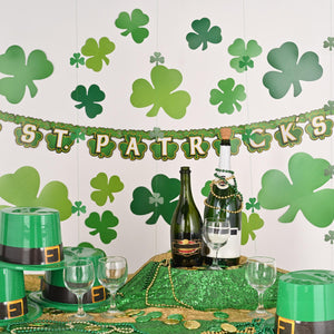 Shamrock Stringers, party supplies, decorations, The Beistle Company, St. Patricks, Bulk, Holiday Party Supplies, St. Patricks Day Party Supplies, St. Patricks Day Party Decorations and Accessories, St. Patricks Day Stringers