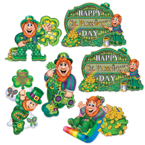 St Patrick's Day Cutouts - Bulk 72 Pack