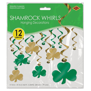 Bulk Shamrock Whirls (Case of 72) by Beistle