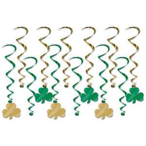 St. Patrick's Day Shamrock Whirls - Bulk 72 Pack