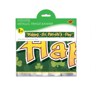 Bulk Met Happy St Patrick's Day Fringe Banner (Case of 12) by Beistle