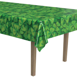 Party Supplies - Shamrock Tablecover (Case of 12)