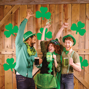 Bulk Pkgd Printed Shamrock Cutouts (24 Pkgs Per Case) by Beistle