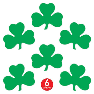 Bulk Pkgd Printed Shamrock Cutouts (24 Pkgs Per Case) by Beistle