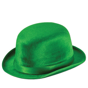 St. Patrick's Day Green Vel-Felt Derby - Bulk/12 Derbys