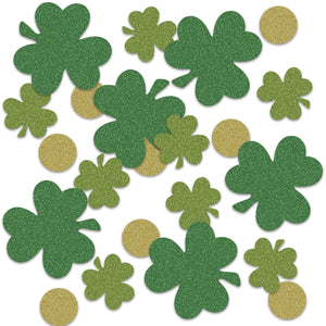 St. Patrick's Day Shamrock/Coin Confetti (0.5 Oz/Pkg) - Bulk/12 Packs