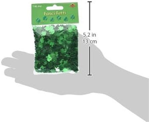 Beistle Bulk St. Patrick's Day Confetti Shamrocks green (1 Oz per Pack) - 12 Packs