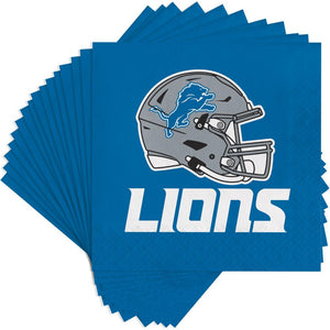 Bulk Pack of 32 Detroit Lions Napkins