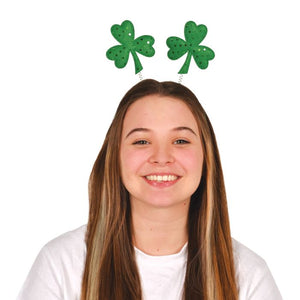 Beistle Bulk Sequined Shamrock Boppers - 12 Pack