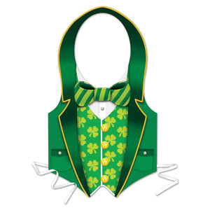 St. Patrick's Day Plastic St Patrick Vest - Bulk 24 Pack