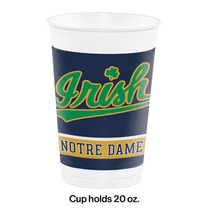 Notre Dame Fighting Irish 20 oz Plastic Cups (8/Pkg)