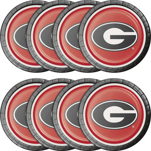 Bulk Pack of 16 Georgia Bulldogs Paper Plates