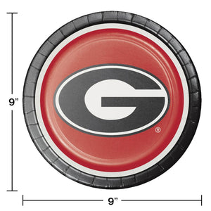 Bulk Pack of 16 Georgia Bulldogs Paper Plates