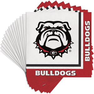 Bulk Pack of 40 Georgia Bulldogs Napkins