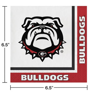 Bulk Pack of 40 Georgia Bulldogs Napkins