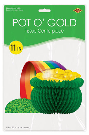 St. Patricks Day Pot-O-Gold Centerpiece (Case of 12)