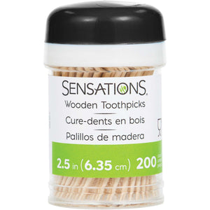 2400ct Bulk 2.5" Wood Toothpicks, Natural,