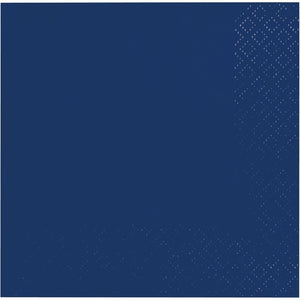 Bulk Pack of 80 Navy 2Ply Beverage Napkin