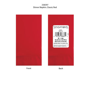 Bulk Pack of 80 Classic Red 2Ply Dinner Napkin