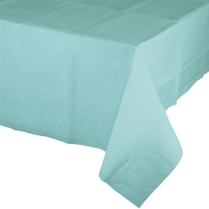 Bulk Pack of 2 Spa Blue Tablecover, 54"x108" Paper/Poly