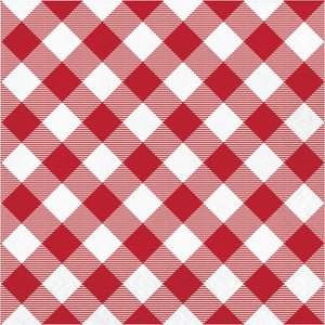 Bulk Pack of 32 Classic Gingham Luncheon Napkin