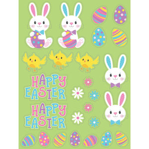 Bulk Pack of 12 Easter Characters Stickers