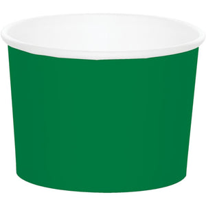 Bulk Pack of 16 Emerald Green 8 oz Treat Cups