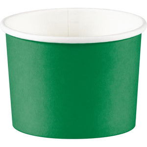 Bulk Pack of 16 Emerald Green 8 oz Treat Cups