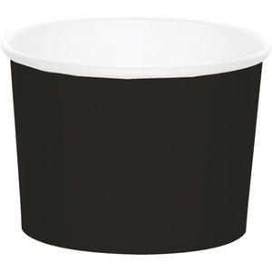 Bulk Pack of 16 Black Velvet 8 oz Paper Treat Cups