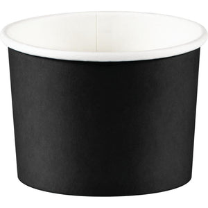 Bulk Pack of 16 Black Velvet 8 oz Paper Treat Cups