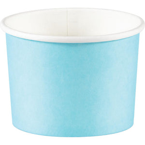 Bulk Pack of 16 Pastel Blue 8 oz Paper Treat Cups