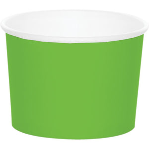 Bulk Pack of 16 Fresh Lime Green 8 oz Paper Treat Cups