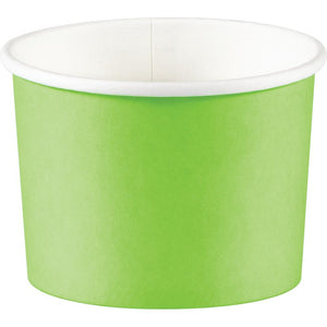 Bulk Pack of 16 Fresh Lime Green 8 oz Paper Treat Cups