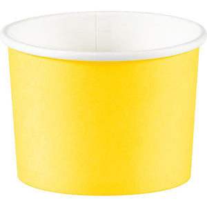 Bulk Pack of 16 School Bus Yellow 8 oz Paper Treat Cups