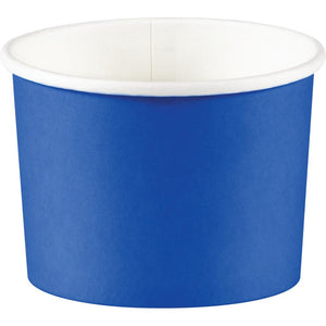 Bulk Pack of 16 Cobalt Blue 8 oz Paper Treat Cups