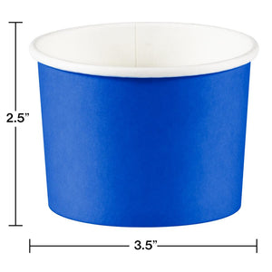 Bulk Pack of 16 Cobalt Blue 8 oz Paper Treat Cups