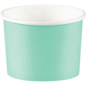 Bulk Pack of 16 Fresh Mint Green 8 oz Treat Cups