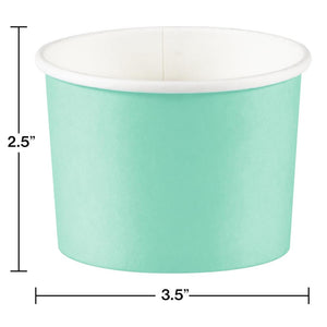 Bulk Pack of 16 Fresh Mint Green 8 oz Treat Cups