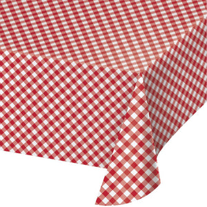 Bulk Pack of 2 Classic Gingham Paper Tablecover, 54"x102"