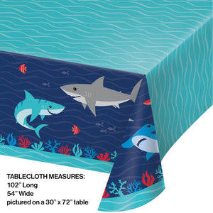 Bulk Pack of 2 Shark Party Paper Tablecover, 54"x102"