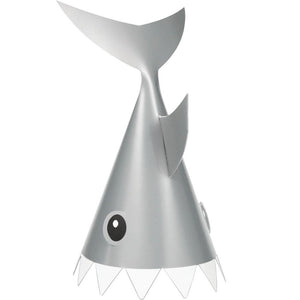 Bulk Pack of 16 Shark Party Hats