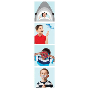 Bulk Pack of 20 Shark Party Photo Booth Props